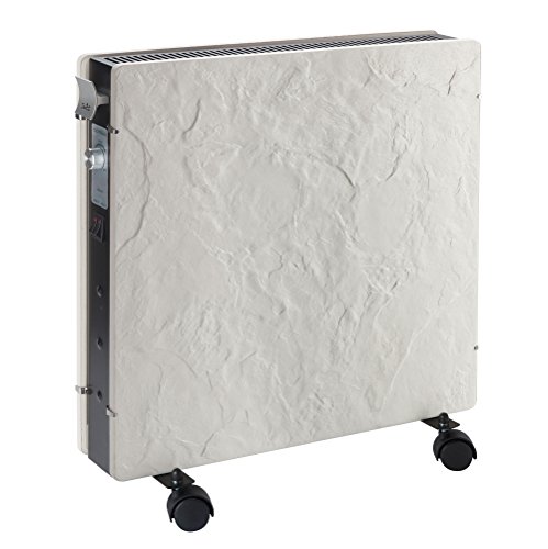 Jata Dual-Kherr-Optimax Acumulador de silicio, 2000 W, Acabado Exterior Pizarra, Textura de Piedra Natural Blanca