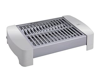 Jata JETT0201 - Tostador plano horizontal pequeño. 2 resistencias de cuarzo. Bandeja recogemigas extraíble. 300 W. Fácil almacenaje: 34 x 19 x 7 cm