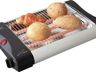 Jata TT588 Tostador Horizontal Clásico con Mueble y Parrilla de Acero Inoxidable 3 Barras de Cuarzo Temporizador de 5 Minutos