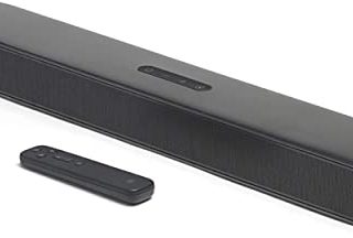 JBL Bar 2.0 All-in-One - Barra de sonido compacta con canales Bluetooth, con Dolby Digital integrado, sonido envolvente JBL y graves profundos, con conexión HDMI ARC o cable óptico