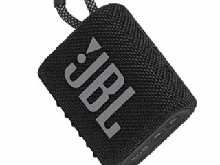 JBL GO 3 - Altavoz inalámbrico portátil con Bluetooth, resistente al agua y al polvo (IP67), hasta 5h de reproducción con sonido de alta fidelidad, negro
