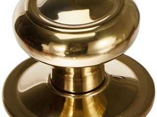 Jdel Pomo Puerta Entrada Redondo Dorado Estilo Tradicional, 0