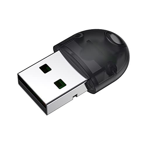 JeoPoom Adaptador Bluetooth 5.0, Bluetooth USB PC Bluetooth Transmisor y Receptor para PC con Windows 7/8/8.1/10, Compatible con Auriculares, Altavoces, Teclados, Ratónes