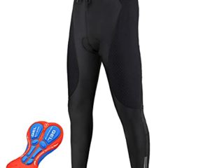 JEPOZRA Pantalon Largo Ciclismo Hombre con Badana Gel Pantalones Bicicleta Pantalon MTB Endura Transpirable de Secado Rápido Mountain Bike Pants