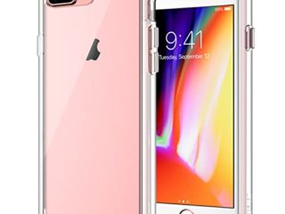 JETech Funda Compatible con iPhone 8 Plus/7 Plus, Carcasa Anti-Choques y Anti-Arañazos (Transparente)