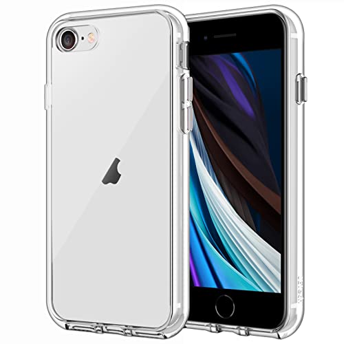 JETech Funda Compatible iPhone SE 3/2 (Modelo 2022/2020), iPhone 8 y iPhone 7, Anti- Choques y Anti- Arañazos (Transparente)