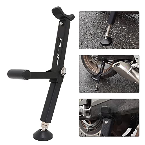 JFG Racing Soporte de elevación universal para motocicletas, rueda trasera y delantera, para limpiar la cadena o las ruedas (negro)