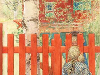 JH Lacrocon Carl Larsson - Reja De La Valla Reproducción Cuadro sobre Lienzo Enrollado 60X60 cm - Pinturas Paisaje Impresións Decoración Muro