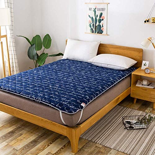 jhgsdh 4CmSingle Double Thickened Soft Tatami Futon Colchón, Colchón de Suelo Plegable portátil para Dormitorio en casa al Aire Libre-c 90x200cm (35x79inch)