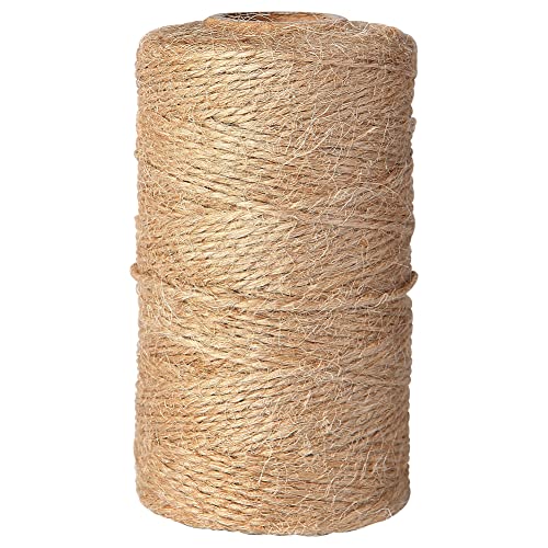 jijAcraft Cuerda de Yute Cordel Manualidades, 100 Metros, para Decoración, Bricolaje, Aplicaciones de Jardinería, Embalaje