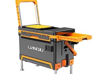 JINPENGRAN Caja de Pesca, Caja de Pesca Ultraligera, cajón Multifuncional se Puede modificar libremente, sin Necesidad de Instalar 32L (Color: Naranja)