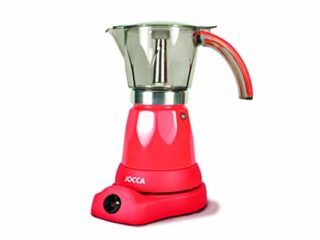 Jocca - Cafetera Italiana Eléctrica | 6 Tazas | Sin Cables | Giro 360º | Jarra con Asa de Frío