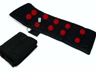 Jocca - Colchón masajeador plegable | Colchoneta de masaje eléctrica 4 zonas| Colchón de masaje 10 motores | Intensidad Ajustable