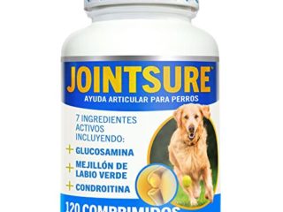 JOINTSURE condroprotector Perros I con Gran concentración de mejillon Labios Verdes, glucosamina y condroitina Natural I suplemento antiinflamatorio para Perros para articulaciones I 120 Comprimidos
