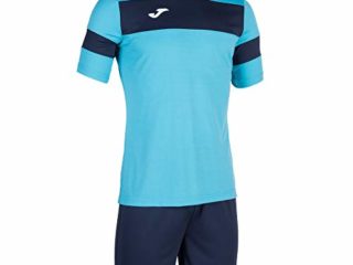 Joma Academy ll Conjunto de Fútbol, Niños, Turquesa Fluor-Marino, XS