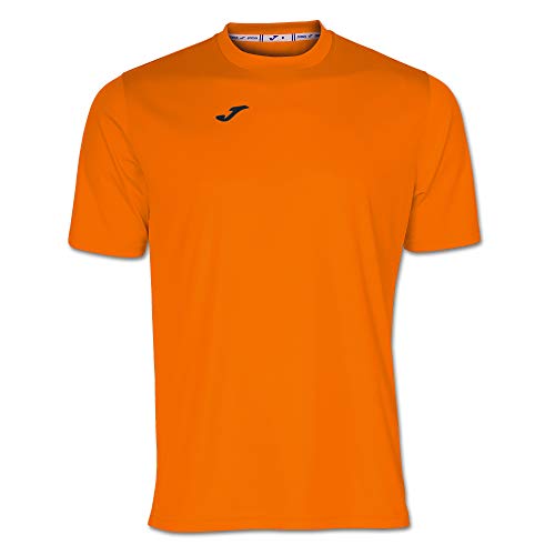 Joma Combi - Camiseta de Manga Corta, Hombre, Naranja, XL