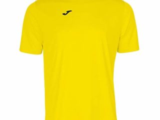 Joma Combi Camiseta Manga Corta, Hombre, Amarillo, 2XL-3XL