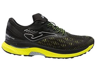 Joma Serie hispalis, Zapatillas de Atletismo Hombre, Negro-Amarillo Fluor, 45 EU