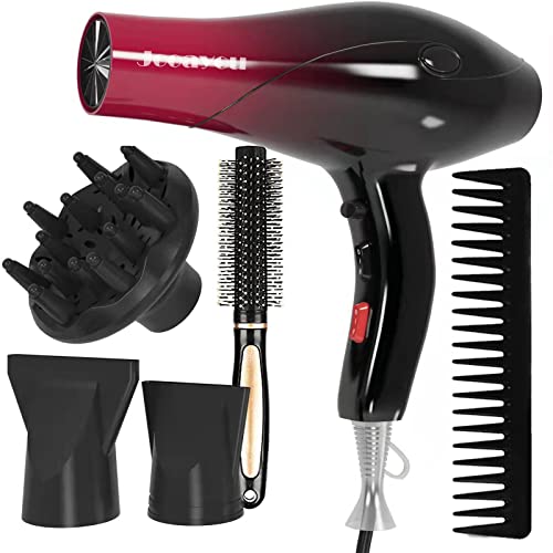 Jooayou Secador de pelo profesional, potente secador de pelo iónico de 3000W con difusor 2 velocidades 3 ajustes de calor botón Cool Shot para mujeres hombres hogar viajes salón