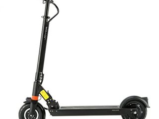 JOYOR Patinete eléctrico para Adultos F1 (autonomía 20km, Motor 350W, Ruedas 8” Delantera de neumático y sólida la Trasera, con suspensión Delantera) Negro, L