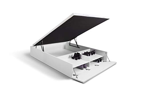 JPP Canapé abatible, Gran Capacidad de almacenaje mas Zapatero, Color Blanco. Montaje Gratis. (200.00, 180.00)