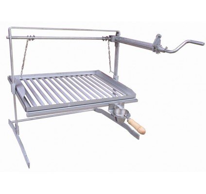 JR BALUJA - Parrilla Elevadora Acero INOX.Lareira 90