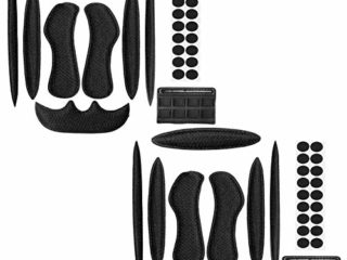 Juego de 2 Almohadillas para Casco, Cascos de Ciclismo y Accesorios, Almohadillas de Esponja para Casco, Uso de Repuesto para Casco de Ciclismo, Motocicleta, Bicicleta (Negro)
