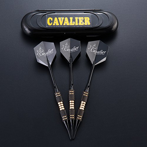 Juego de 3 dardos de punta suave para competición, con un peso individual de 18 g, barril de metal revestido de color negro y cola