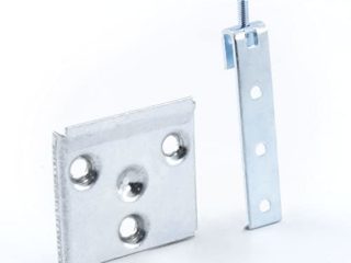 Juego de colgadores para cabeceros, cabezales, muebles de cocina, armarios, (incluye bastoncillo colgador y placa soporte). Herrajes para colgar muebles de cocina. (10)