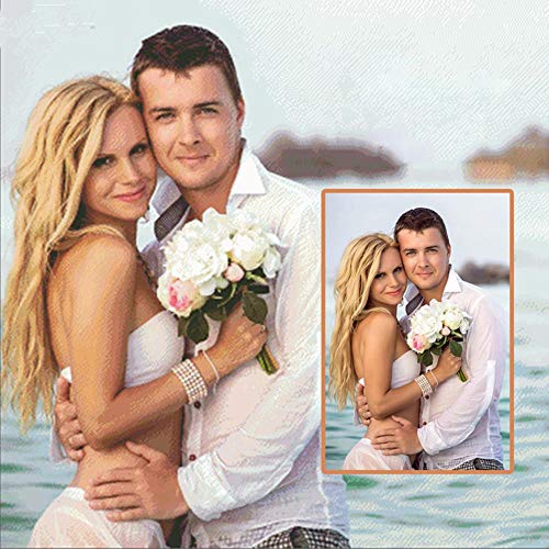 Juego de pintura de diamante 5D para fotografía personalizada, tamaño grande, para manualidades, bordado de cuadro de punto de cruz, kit de punto de cruz, mosaico 5D, pintura para mascotas, 40 x 50