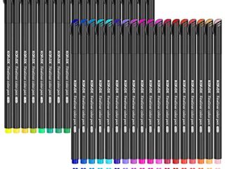 Juego de rotuladores de punta fina Koilox, 36 colores, punta fina de 0,4 mm, para dibujar y escribir bocetos, diarios, notas, cómics, libro de colorear