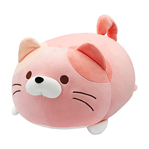 Juguete de peluche para gatos, muñecas, gatito, almohada de peluche suave para niños, cojín cómodo, cojín de peluche para gatos, muñecos de animales Kawaii para regalo de 19,6 pulgadas