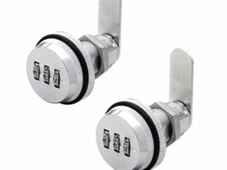 JZK 2 x Cerradura de combinación de 3 código digital, cerradura codificada cerradura contraseña para armario puerta archivador buzón cajón armario