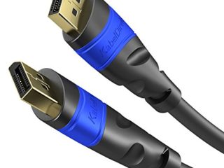 KabelDirekt – 10m Cable DisplayPort (Versión 1.2, soporta resolución de hasta 4K 60Hz, HDCP, con Tapones Dorados, para Aplicaciones Multimedia y de Juegos) Top Series