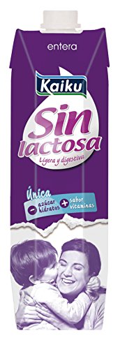 Kaiku Leche sin Lactosa Entera, Paquete de 6 x 1000ml