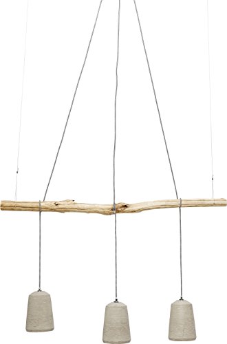 Kare Design Lámpara Colgante Dining, Gris/Blanco, 120x120x15cm