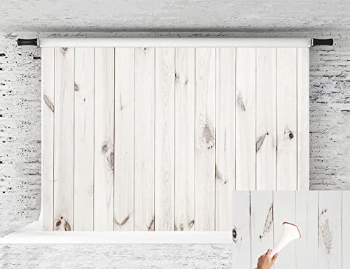 Kate 2,2x1,5m Fotografía Telón de Fondo Tablero de Madera Fondo de Madera de la Planta de Madera Telones de Fondo Textura Blanca Fondo de la fotografía
