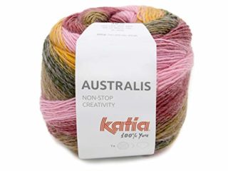 Katia Australia - Ovillo de lana con degradado para punto o ganchillo, ovillo grande de 200 g (200)