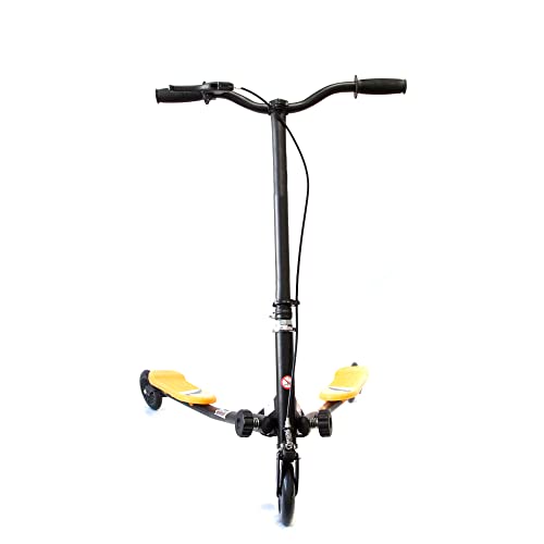 Kawin Patinete Doble DE 3 Ruedas Capacidad de Carga 100 kg Color Negro