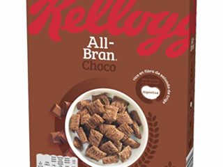 Kellogg's All-Bran Choco - Almohadillas de Cereales de Trigo integral, rico en fibra de salvado de trigo con sabor chocolate - Paquete 375 g