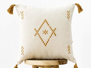 Kenay Home - Cojín Decorativo Sofá Cama Mostaza Damya 45x45cm