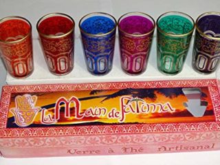 kenta artesanias - Juego 6 Vasos de té marroquies