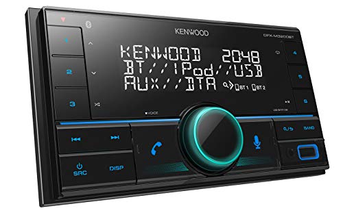 KENWOOD DPX-M3200BT Receptor Multimedia para Coche 2 DIN | Radio para Coche con Bluetooth Manos Libres y Preparado para Amazon Alexa. Compatible con iPhone, iPod, Android, AUX, 2 Salidas.