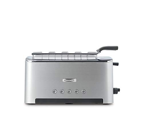 Kenwood Persona TTM610 - Tostadora con Una Abertura Larga para 2 Tostadas o una Grande, Rejilla Extraible Más Cómoda, Varios Programas, 1080 W, Color Plata