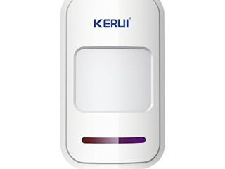 KERUI - Sistema de Alarma Inalámbrica, Sensores Infrarrojos Pasivos, Detectores de Movimiento por Infrarrojos, Sirena, 433 MHz, Seguridad para el Hogar