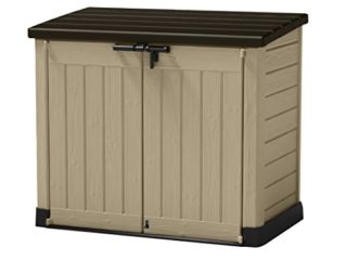 Keter - Cobertizo de jardín exterior Store It Out MAX, Capacidad 1200 litros, Color Topo / Beige