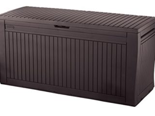 Keter Comfy - Arcón exterior, Capacidad 270 litros, Color marrón