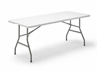 KG KITGARDEN - Mesa Plegable Multifuncional, 180x74x74cm, Blanco, KG Folding 180