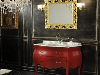 Kiamami Valentina Mueble DE BAÑO Barroco Lipari Rojo