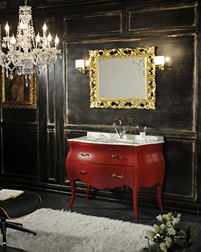 Kiamami Valentina Mueble DE BAÑO Barroco Lipari Rojo